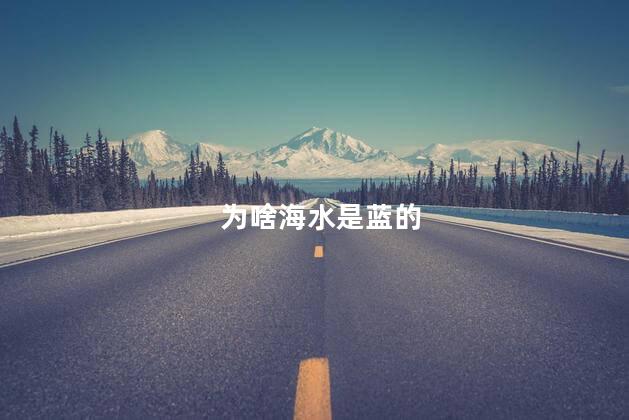 为啥海水是蓝的，海水为什么是蓝的呀