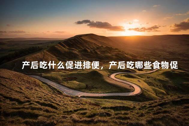 产后吃什么促进排便，产后吃哪些食物促进排便