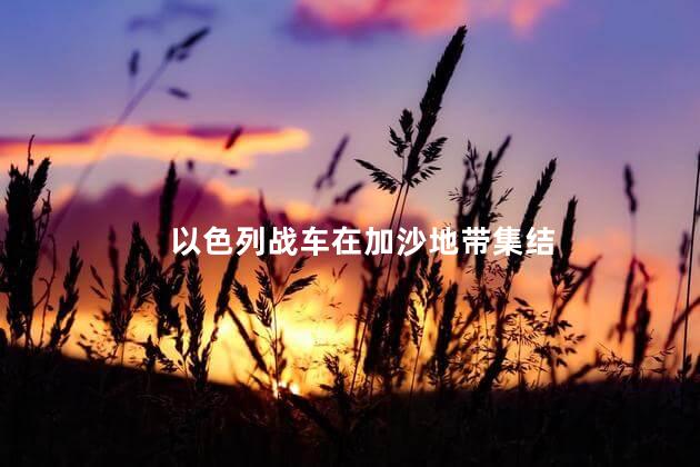 以色列战车在加沙地带集结 以色列地面部队进攻加沙地带