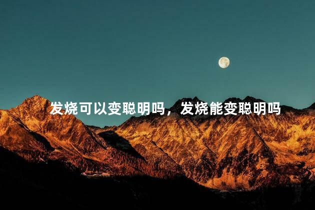 发烧可以变聪明吗，发烧能变聪明吗