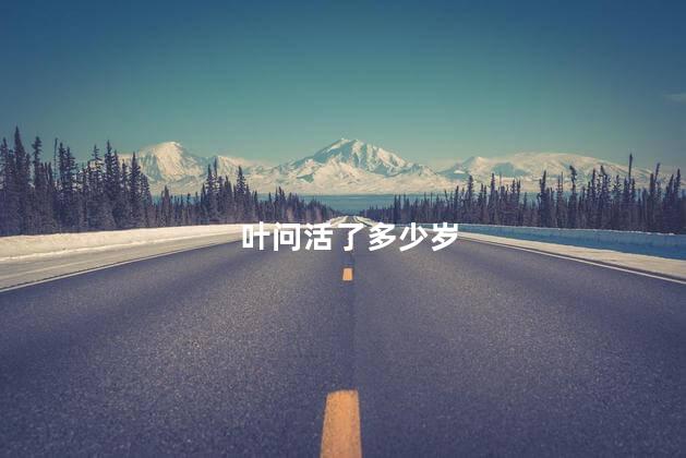 叶问活了多少岁，叶问活到多大年龄