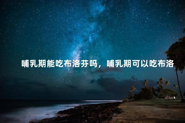 哺乳期能吃布洛芬吗，哺乳期可以吃布洛芬吗