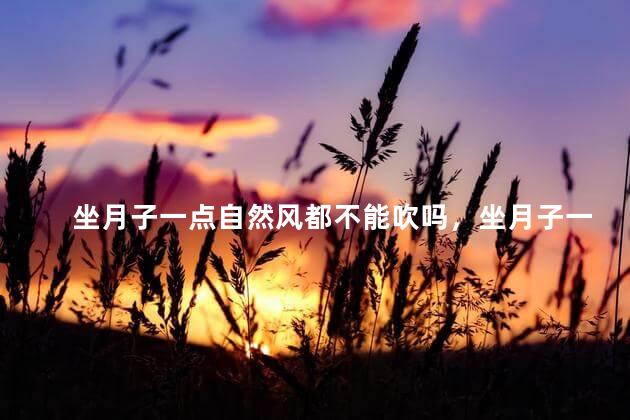 坐月子一点自然风都不能吹吗，坐月子一点自然风都不可以吹吗