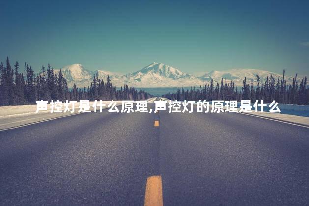 声控灯是什么原理，声控灯的原理是什么