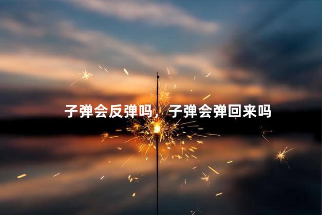子弹会反弹吗，子弹会弹回来吗