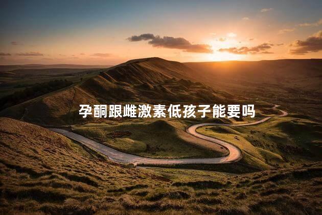 孕酮跟雌激素低孩子能要吗