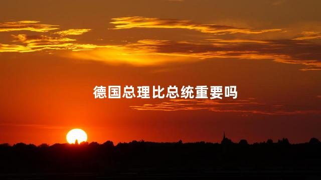 德国总理比总统重要吗