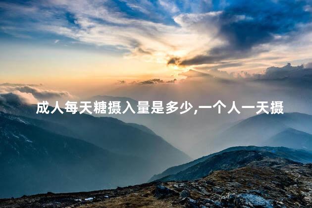 成人每天糖摄入量是多少，一个人一天摄入多少糖？