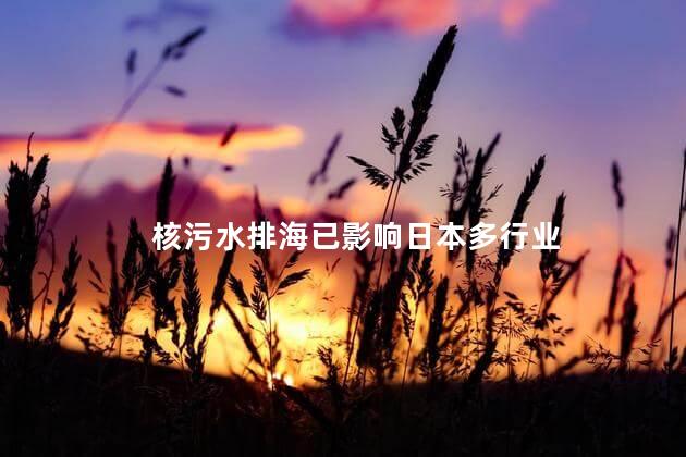 核污水排海已影响日本多行业 海洋生态环境造成严重破坏