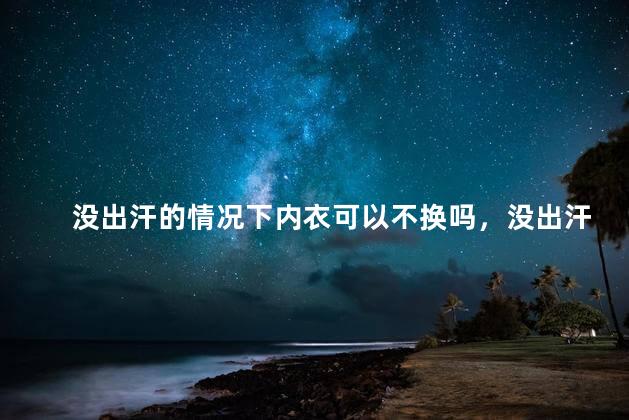 没出汗的情况下内衣可以不换吗，没出汗的情况下内衣能不换吗