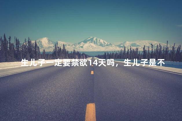 生儿子一定要禁欲14天吗，生儿子是不是要禁欲14天