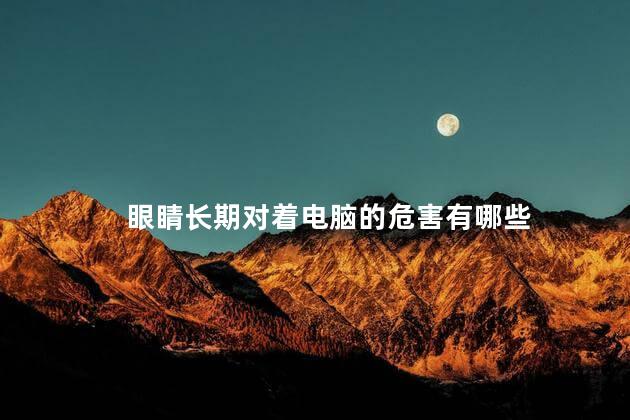 眼睛长期对着电脑的危害有哪些，眼睛长期对着电脑有什么危害