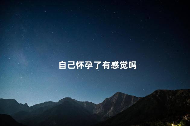 自己怀孕了有感觉吗，自己怀孕了有没有感觉的？